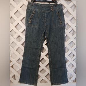 Michael Kor women's blue jeans wide leg, sz 10.